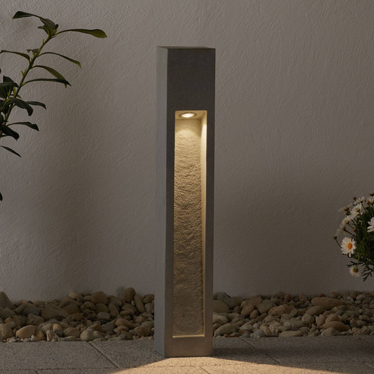 Kestävä LED-pylväsvalaisin Arrock Stone