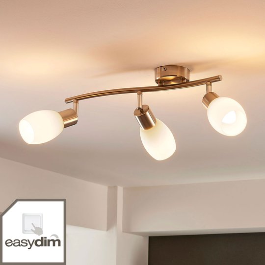 3-lamppuinen LED-kattospotti Arda, himmennettävä