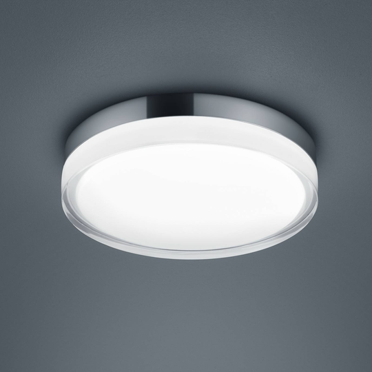 Helestra Tana -LED-kattovalo, kromi, Ø 28 cm