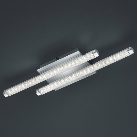 LED-kattovalaisin Street 2-lamppuinen kristallijäl