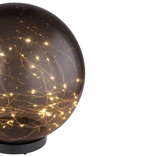 Aurinkokäyttöinen LED-valo, pallo, savu, Ø 25 cm
