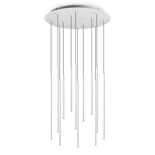Ideal Lux Filo-LED-riippuvalo 12 lamppua valkoinen