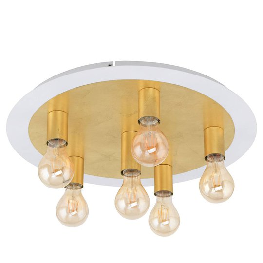 LED-kattovalaisin Passano 6-lamppuinen, kulta