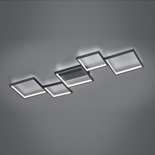 LED-kattovalaisin Sorrento 120x48cm, matta musta