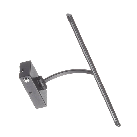 LED-seinävalaisin Matisse, leveys 45 cm, musta