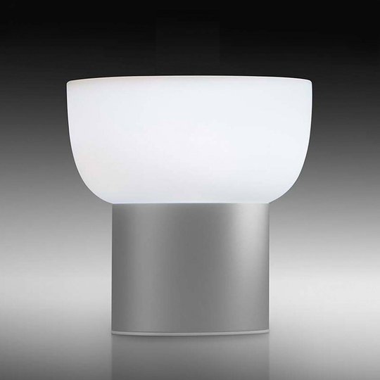 LED-ulkokoristevalaisin Patio, hopea, 16 cm