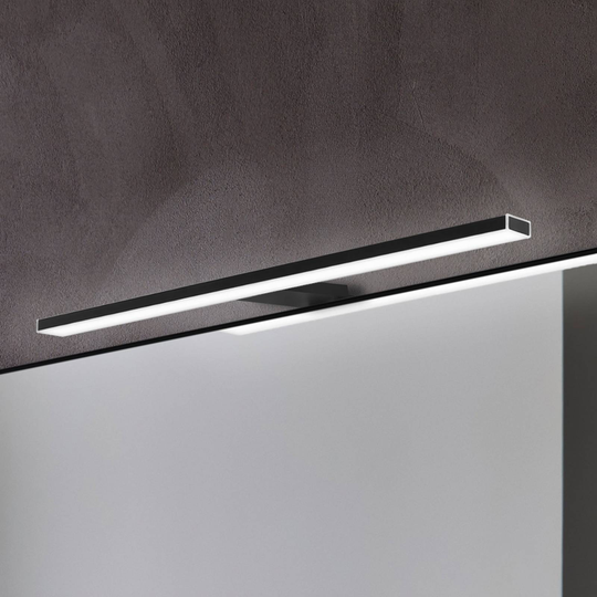 LED-peililamppu Pandora, matta musta, 45,8 cm