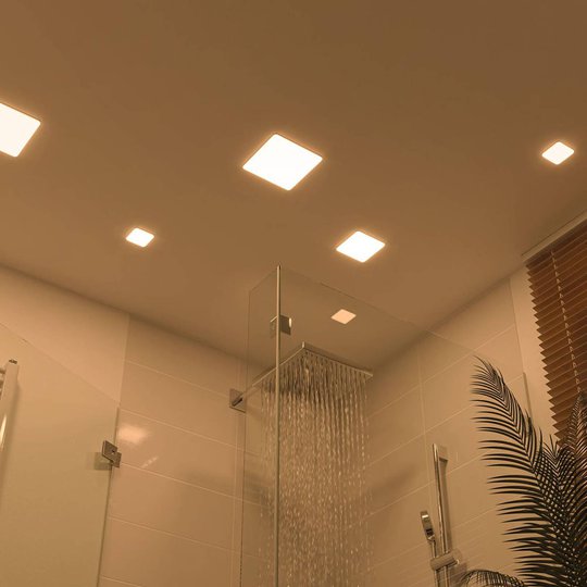 Paulmann-LED-paneeli Veluna 3 000 K kulmikas 7,5cm