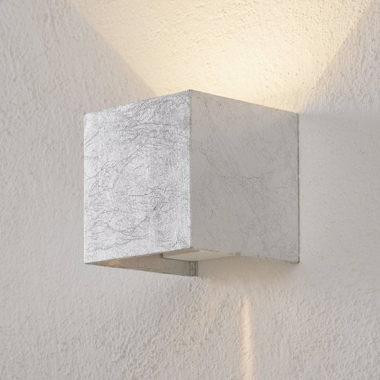 SIRI 44 -LED-ulkoseinälamppu up/down lehtihopea