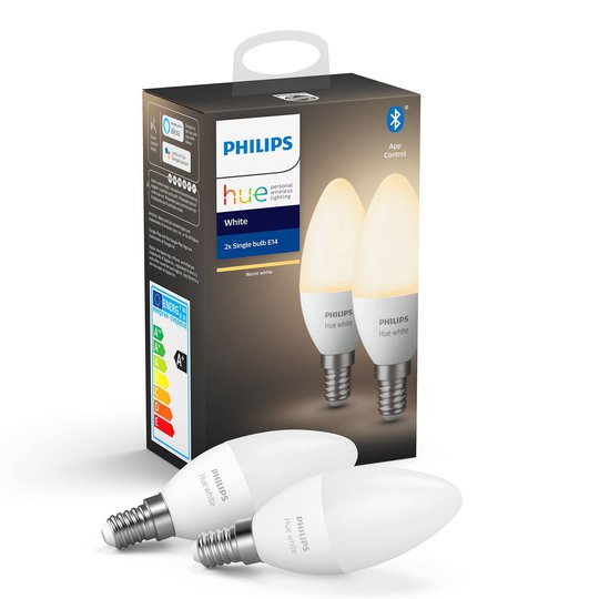 Philips Hue White 5,5W E14 LED-kynttilälamppu 2kpl