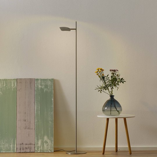 LED-lattiavalo Raggio 1-lamppuinen teräksenvärinen
