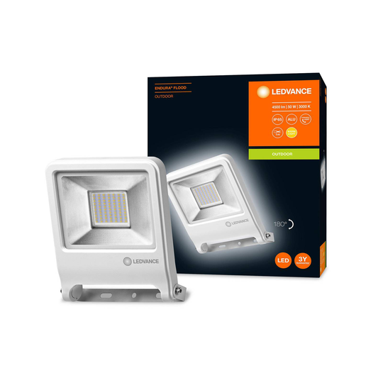 LEDVANCE Endura Flood LED-ulkovalo valkoinen 50 W