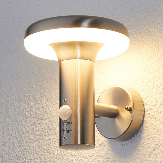LED-ulkoseinävalaisin Pepina liiketunnistimella