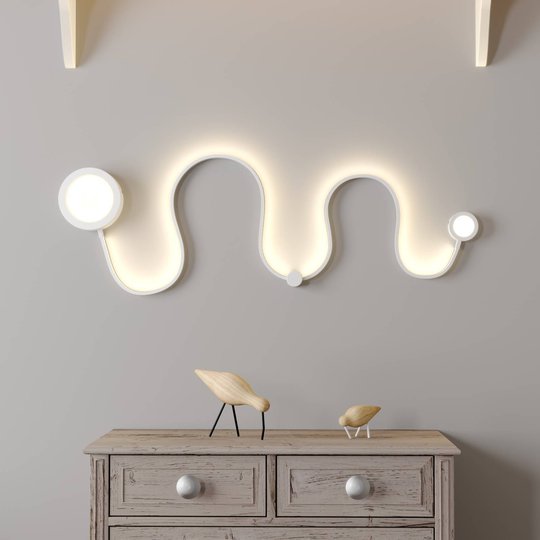 Lindby Annegrit -LED-seinävalo, himmennys, 25 W