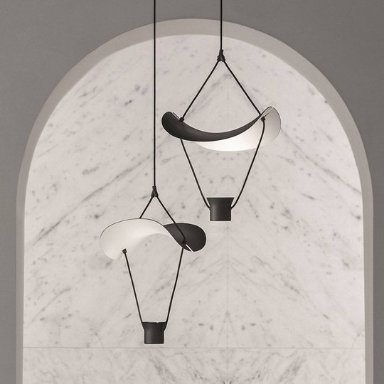 LED-riippuvalaisin Vollee S1 P, 44cm, up, musta