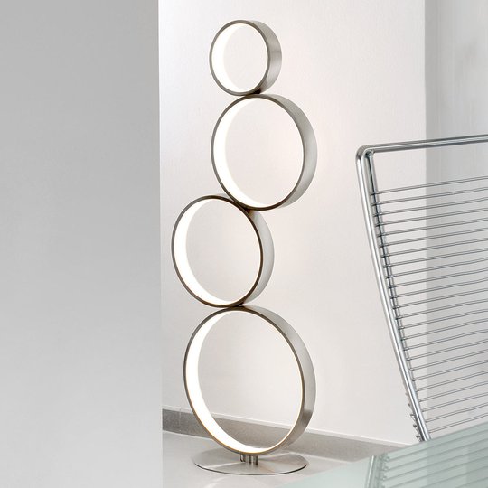 LED-lattiavalaisin Loop metallista