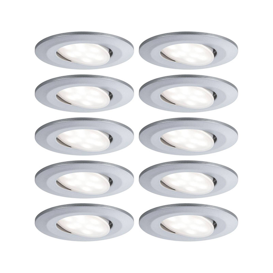Paulmann-LED-uppokohdevalo Calla 10kpl, kromi