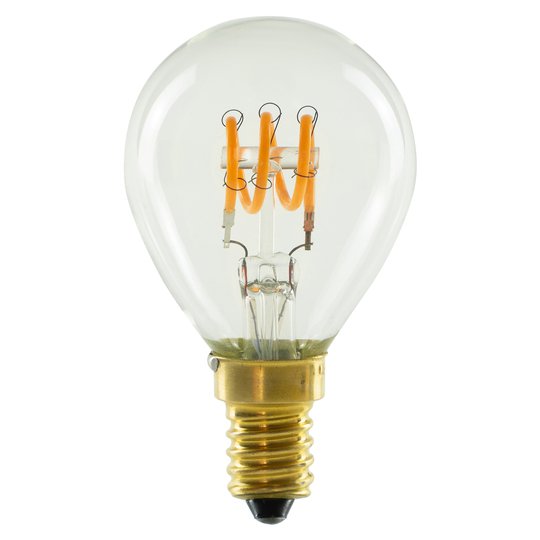 SEGULA LED-pisaralamppuCurved E14 2,7W kirkas