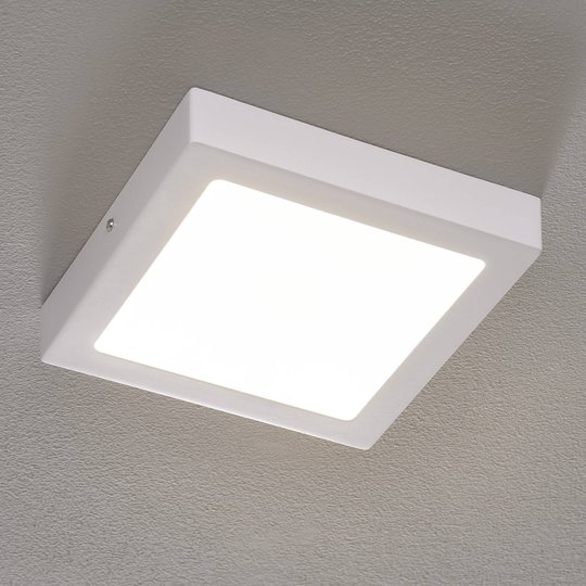 Fueva-Connect -LED-kattovalo 22,5 cm, valk. kulm.