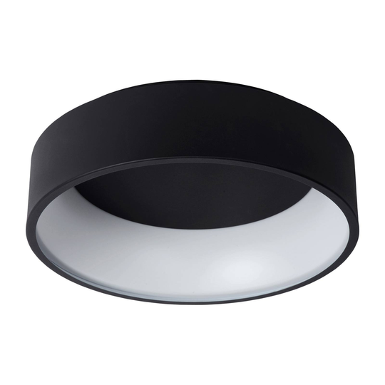 Talowe-LED-kattovalaisin musta Ø 45 cm