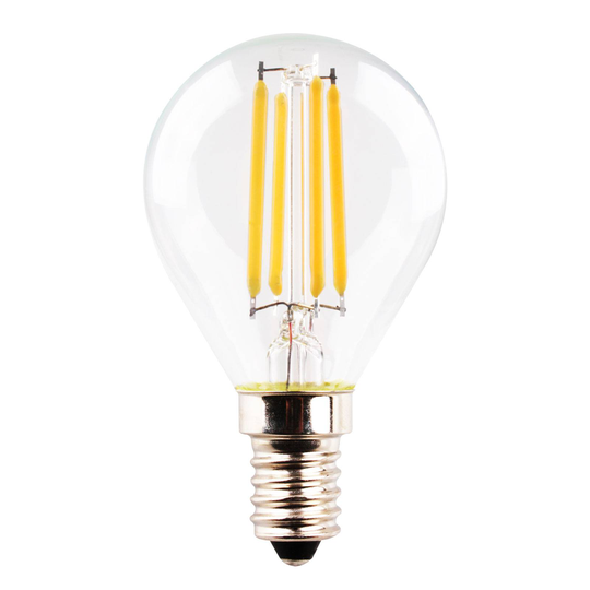 LED-golfpallolamppu E14 4,5 W 2700K filamentti