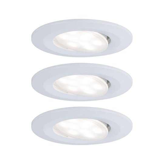 Paulmann LED-uppokohdevalo Calla 3 kpl valkoinen