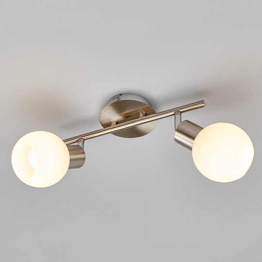 2-lamp. Elaina LED-kattovalaisin, matta nikkeli