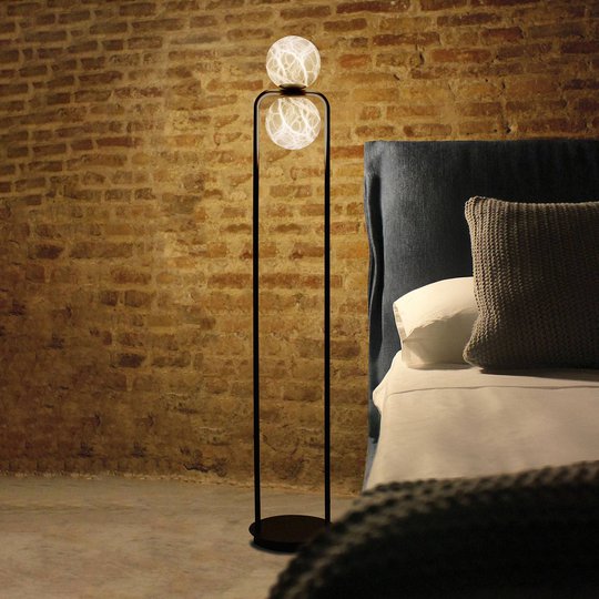 Tribeca-LED-lattiaval., alabasteria, 2-lamppuinen
