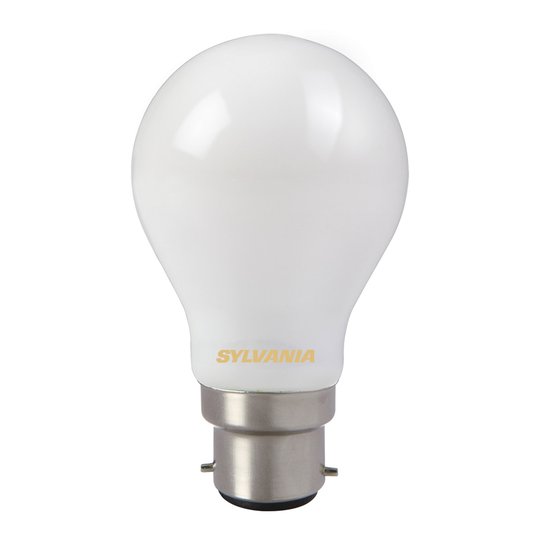 B22 7W 827 satinoitu LED-lamppu