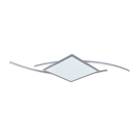 Lucande Tiaro -LED-kattovalo kulmikas 56,6 cm, CCT
