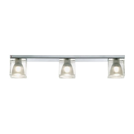 Fabbian Cubetto -kattovalaisin 3-lamp. kirkas