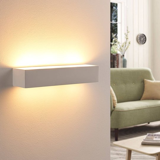 Arya – LED-seinävalaisin valkoista kipsiä