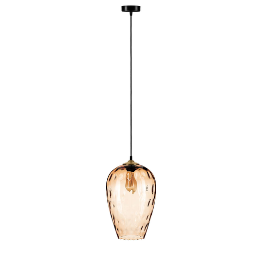 Linkeus II-riippuvalo, lasivarjostin ruskea, Ø26cm
