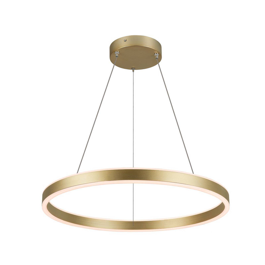 SLV One 60 -LED-riippuvalo, CCT, messinki, Ø 60 cm