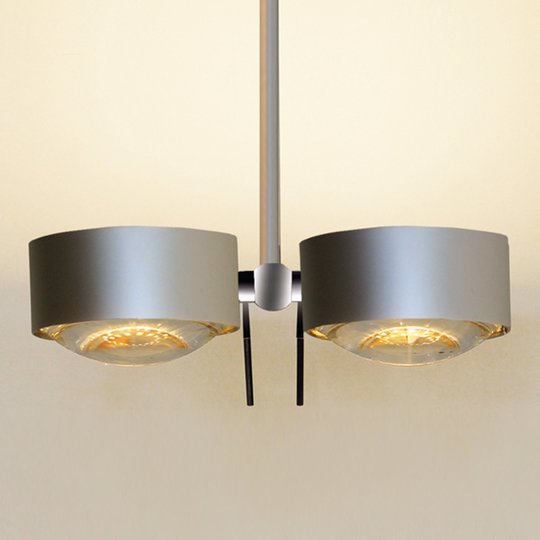 2-lamppuinen kattoval. PUK SIDES matta kromi 30cm