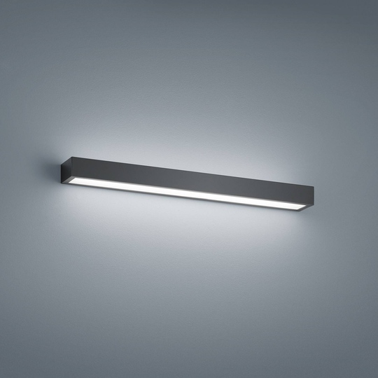 Helestra Theia -LED-seinävalo, mattamusta, 60 cm