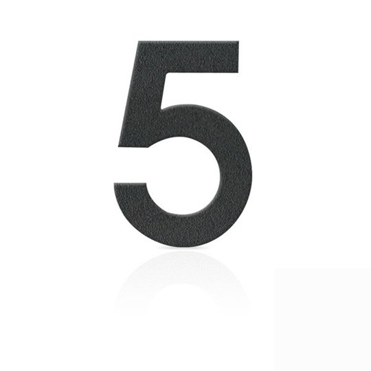 Ruostumaton teräs talonumero 5, grafiitinharmaa
