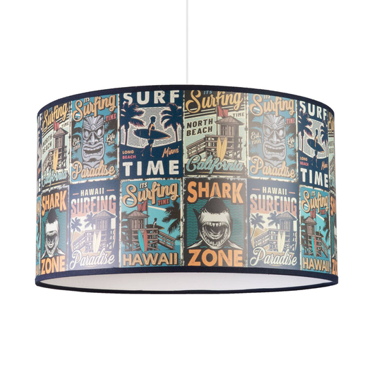 Riippuvalo Print M, Shark Zone -kuviointi