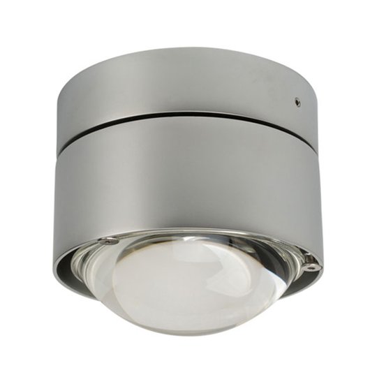 LED-ulkoseinälamppu Puk Outdoor Plus, matta kromi