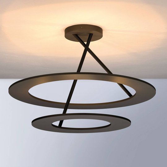 Bopp Stella LED-kattolamppu 2 rengasta pronssi