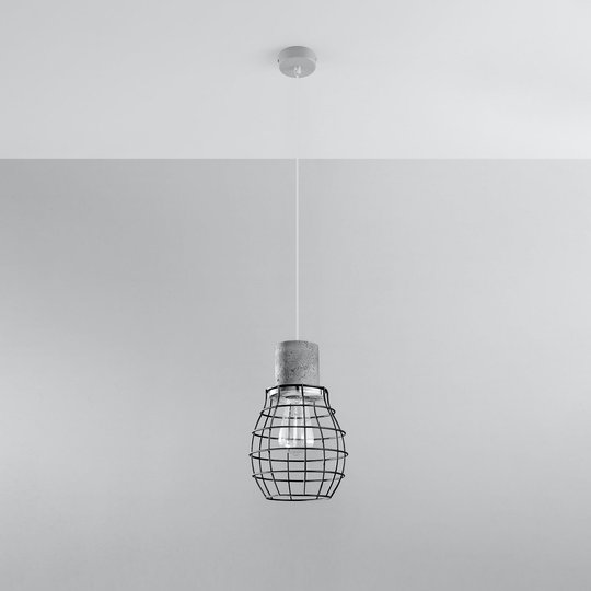 Riippuvalo Grid ristikkovarjostin betonia, Ø18,5cm