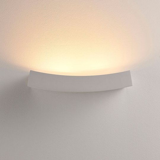 LED-seinäspotti Tiara, kipsiä, G9, himmennettävä