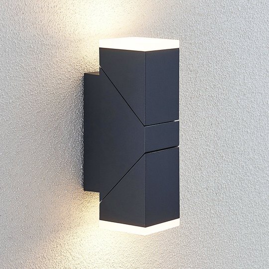 LED-ulkoseinävalaisin Sally, 2-lamppuinen