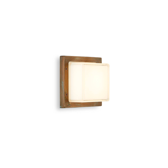 LED-ulkovalaisin Ice Cubic 3403, antiikkimessinki