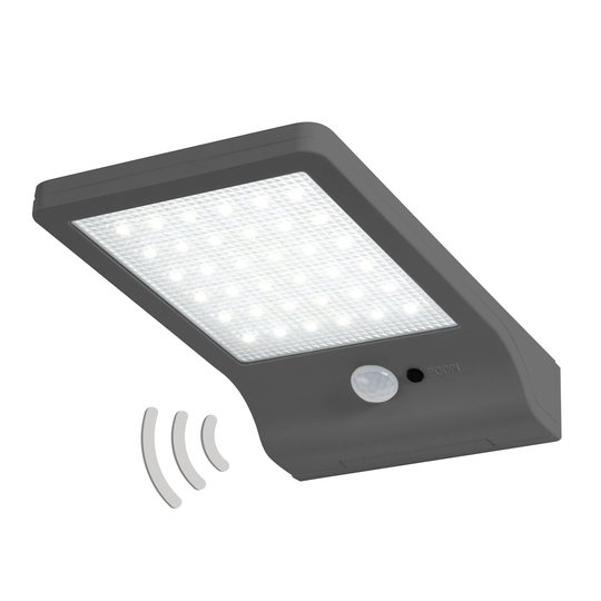 LEDVANCE DoorLED LED-Solar -seinävalaisin, hopea