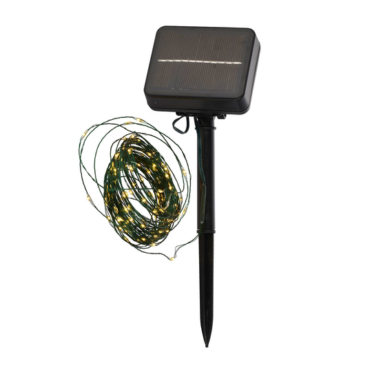 Aurinkokäyttöinen LED-valoketju Knirke Solar 7,9 m