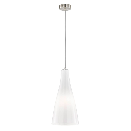 Riippuvalo Zeal, mattanikkeli/opaali, Ø 23 cm