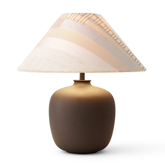 Menu Torso-LED-pöytälamppu ruskea/kerma/beige 37cm