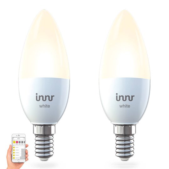 E14 5,3 W LED-lamppu Innr Smart Candle White 2 kpl