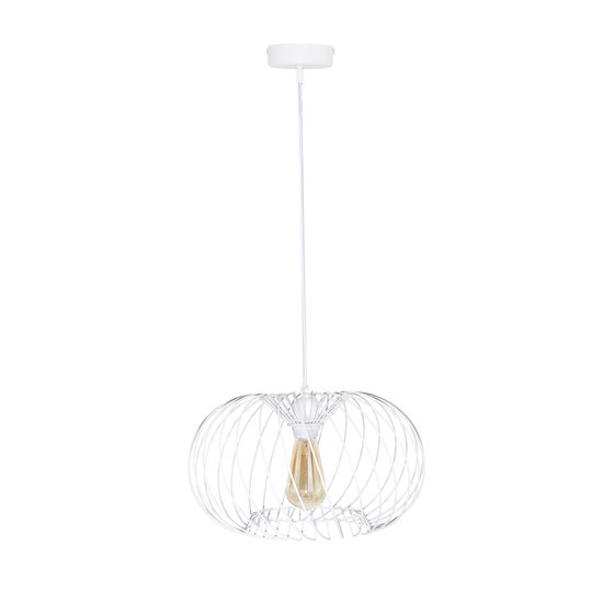 Riippuvalaisin Kula, 1-lamp., Ø 37cm, valkoinen